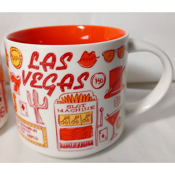 Starbucks Mugs Las Vegas Pair Been There Series 14oz Ceramic Coffee Cup Gift - Picture 4 of 11